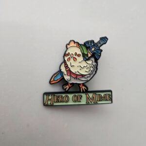 Hero of Mime Chicken Enamel Pin